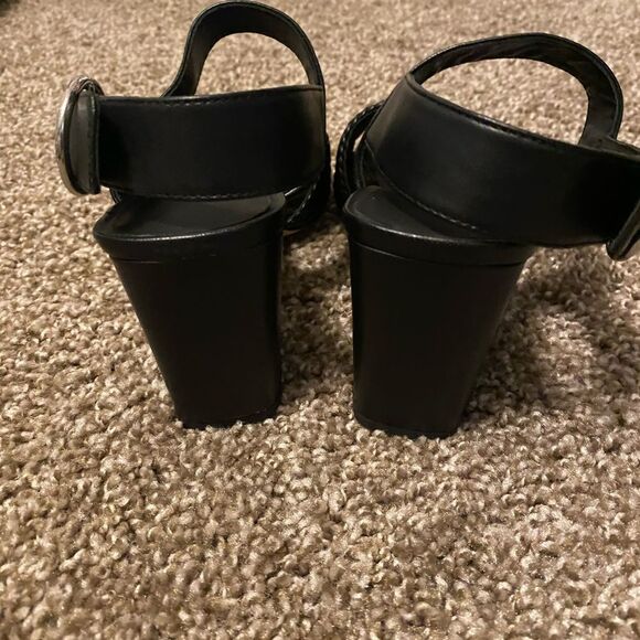 Via Spiga Evelyne Black Sandal with Block Heel - Picture 5 of 8